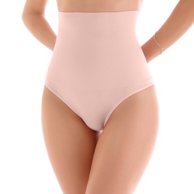 Calcinha Tanga Modeladora Alta Sem Costura Blush Zee Rucci
