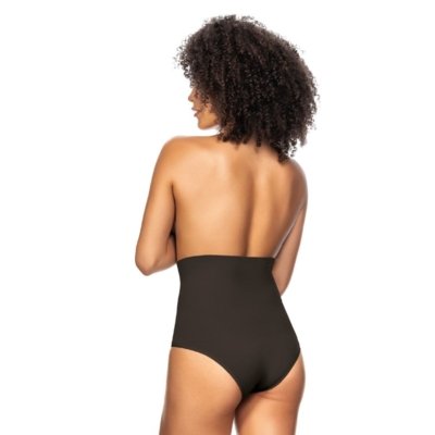 Calcinha Tanga Modeladora Alta Sem Costura Preta
