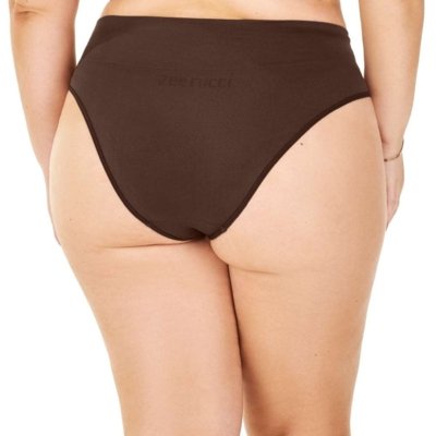 Calcinha Tanga Plus Cós Alto sem Costura Nogueira Zee Rucci