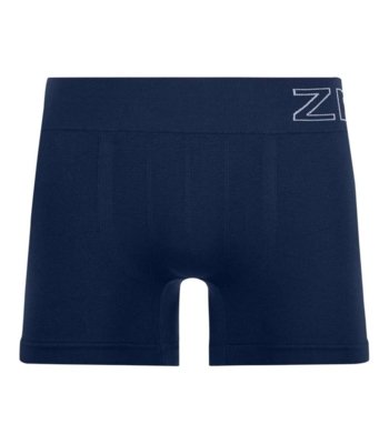 Cueca Boxer Com Jacquard Sem Costura Zee Rucci Azul
