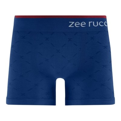 Cueca Boxer Detalhes Jacquard Azul Escuro