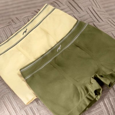 Cueca Boxer Infantil Lisa sem Costura Cactus