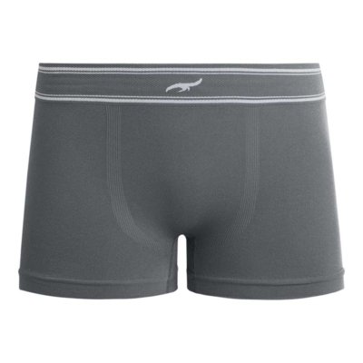 Cueca Boxer Infantil Lisa sem Costura Cinza Zee Rucci