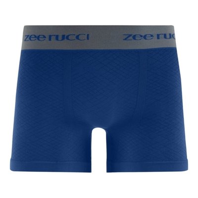 Cueca Boxer Jacquard Sem Costura Azul