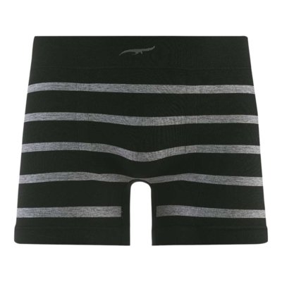 Cueca Boxer Listrada sem Costura Preto