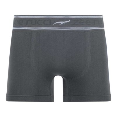 Cueca Boxer Plus Size Jacquard Sem Costura Cinza Zee Rucci