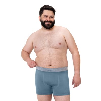 Cueca Boxer Plus Size Jacquard sem Costura Acqua Marine Zee Rucci