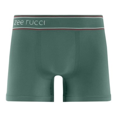 Cueca Boxer Plus Size Linear sem Costura Verde Escuro
