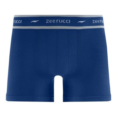 Cueca Boxer Plus Size sem Costura Azul