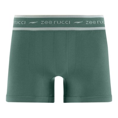 Cueca Boxer Sem Costura Cós Listra Verde