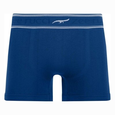 Cueca Boxer com Cós Listrado Sem Costura Navy Zee Rucci