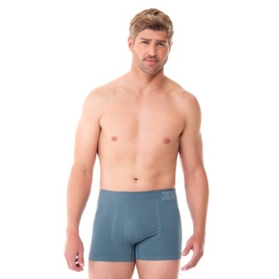 Cueca Boxer com Jacquard no Cós Sem Costura Acqua Marine Zee Rucci