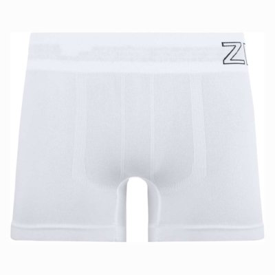 Cueca Boxer com Jacquard no Cós Sem Costura Branca Zee Rucci