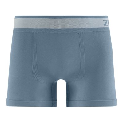 Cueca Boxer sem Costura Lisa Azul Claro