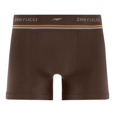 Cueca Boxer sem Costura Lisa Marrom
