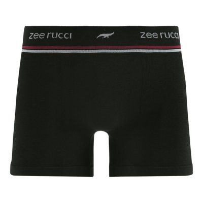 Cueca Boxer sem Costura Lisa Preto