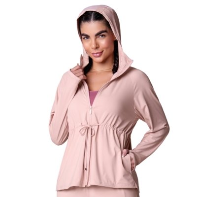 Jaqueta Comfort Poliamida Blush Zee Rucci
