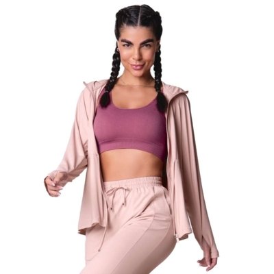 Jaqueta Comfort Poliamida Blush Zee Rucci
