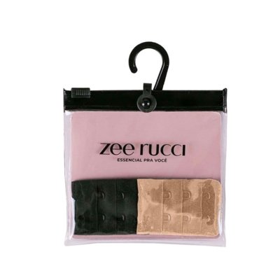 Kit Extensor para Fecho de Sutiã Preto e Bege