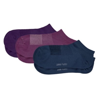 Kit com 3 Pares Meias Cano Invisível