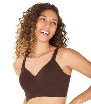 Sutiã Comfort Duplo Sem Costura Com Bojo Zee Rucci Marrom