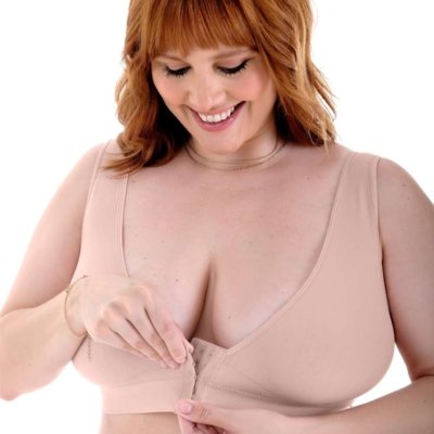 Sutiã Fecho Frontal com Bojo Removível sem Costura Blush Zee Rucci
