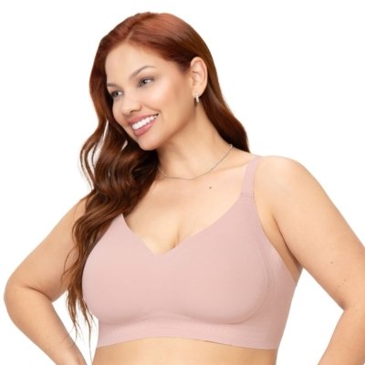 Sutiã Laser Plus Size Termofusionado Reforçado Alças Largas Bojo Fixo Rosa