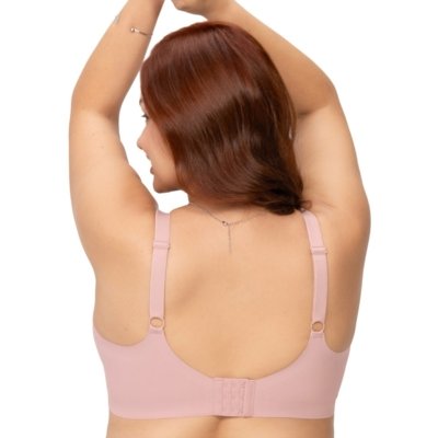 Sutiã Laser Plus Size Termofusionado Reforçado Alças Largas Bojo Fixo Rosa