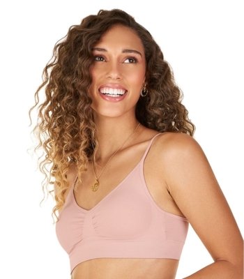 Sutiã Top Com Bojo Removível Sem Costura Zee Rucci Rosa
