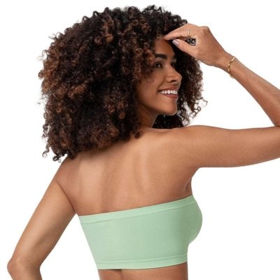 Sutiã Top Faixa com Bojo Removível Sem Costura Mousse de Limão Zee Rucci