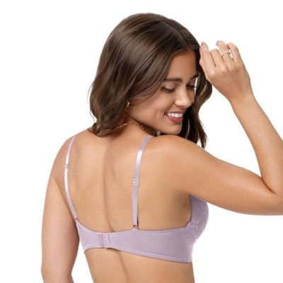 Sutiã Triângulo com Renda Lilás Matte Zee Rucci