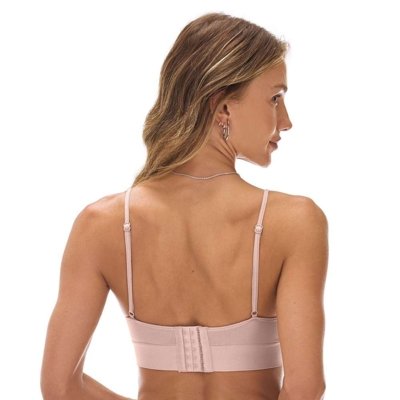 Sutiã com Bojo Removível sem Costura Fecho nas costas Blush Zee Rucci