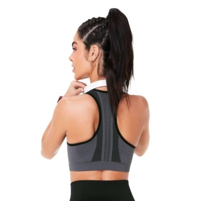 Top Fitness Discovery Dupla Face Preto Zee Rucci
