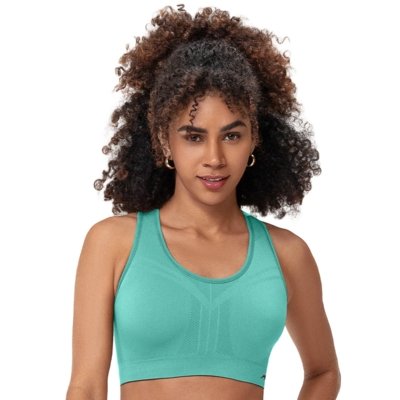 Top Fitness Discovery Dupla Face Verde Turquesa Zee Rucci