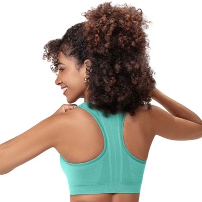 Top Fitness Discovery Dupla Face Verde Turquesa Zee Rucci