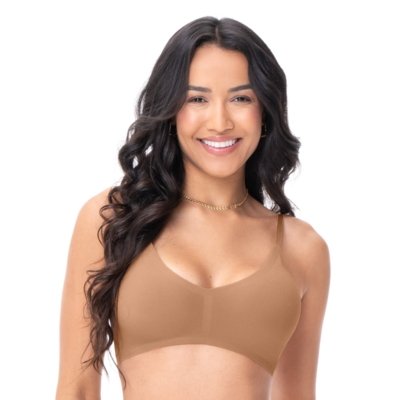 Top Nude Canelado Termofusionado com Bojo Fixo Amêndoa