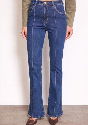 Calça Zinco Boot Cut Alta - Azul