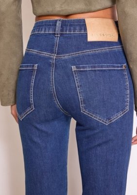 Calça Zinco Boot Cut Alta - Azul