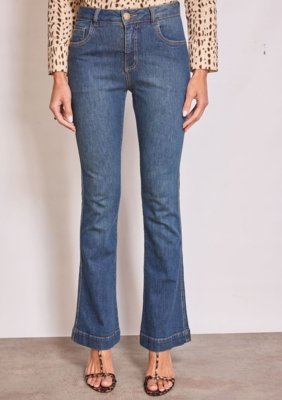 Calça Zinco Boot Cut Média - Azul