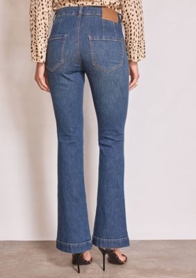 Calça Zinco Boot Cut Média - Azul