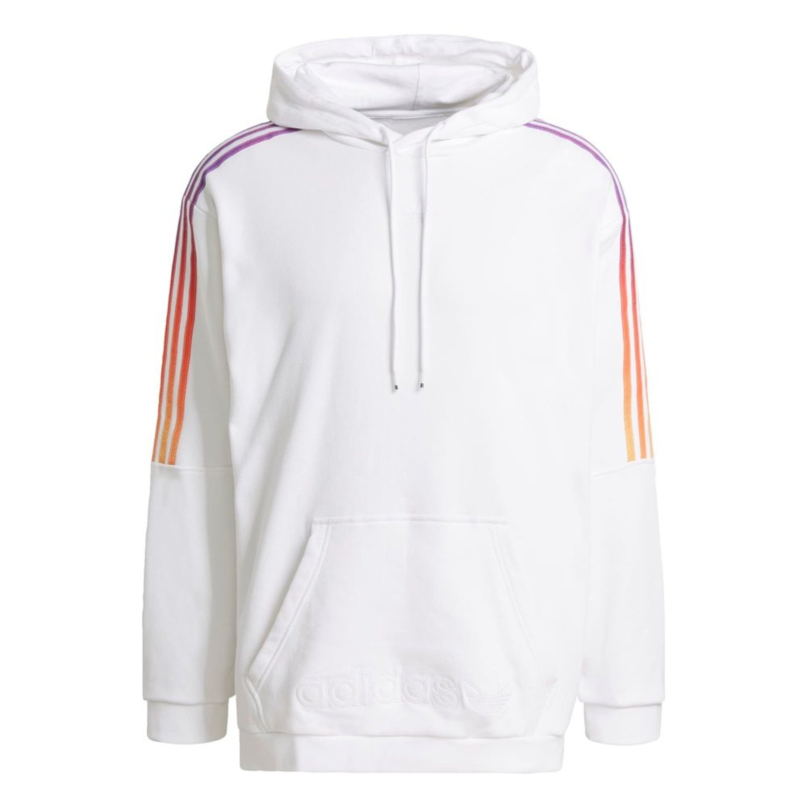 adidas 3 stripes moletom com capuz grey