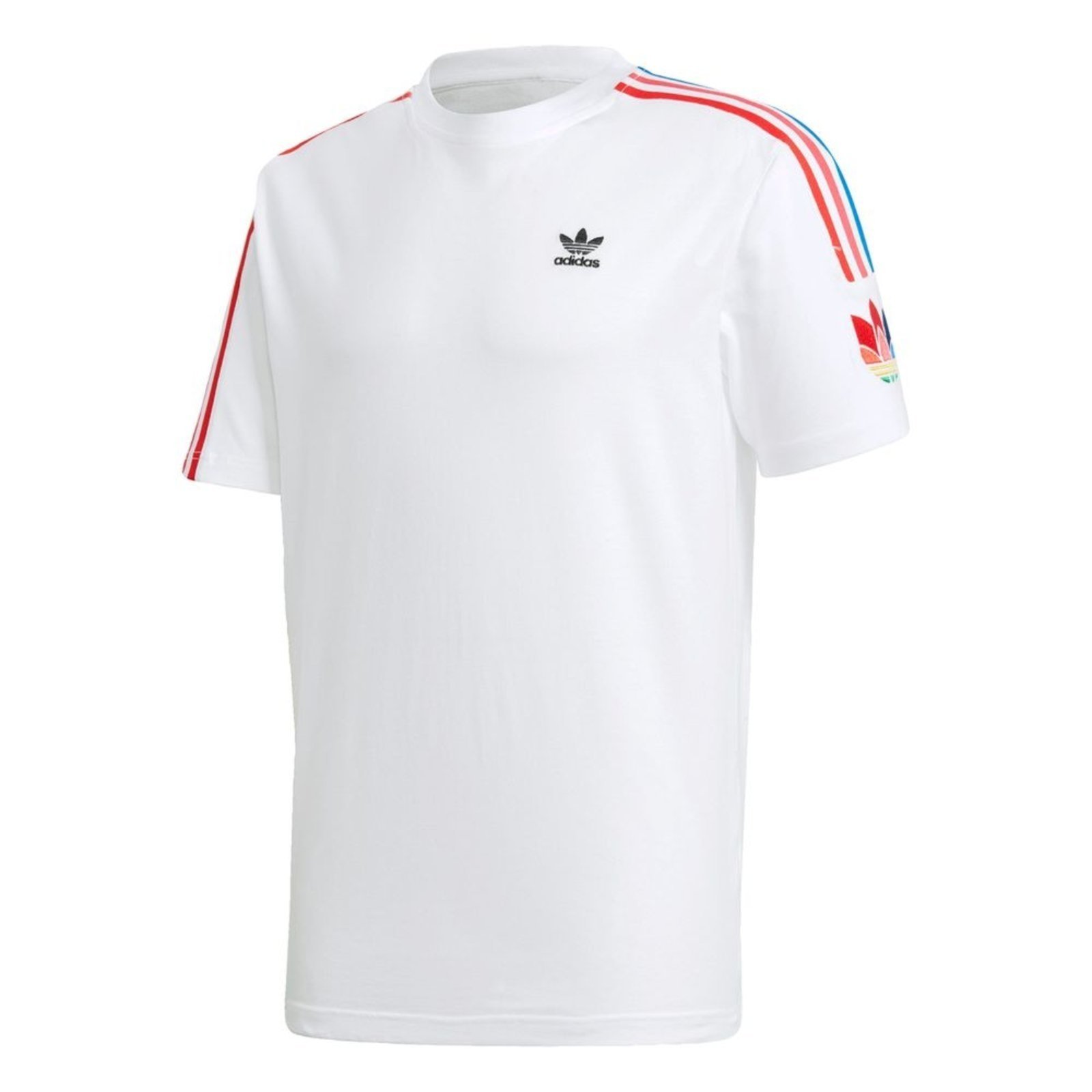 Adidas 3 stripes on sale trefoil t shirt