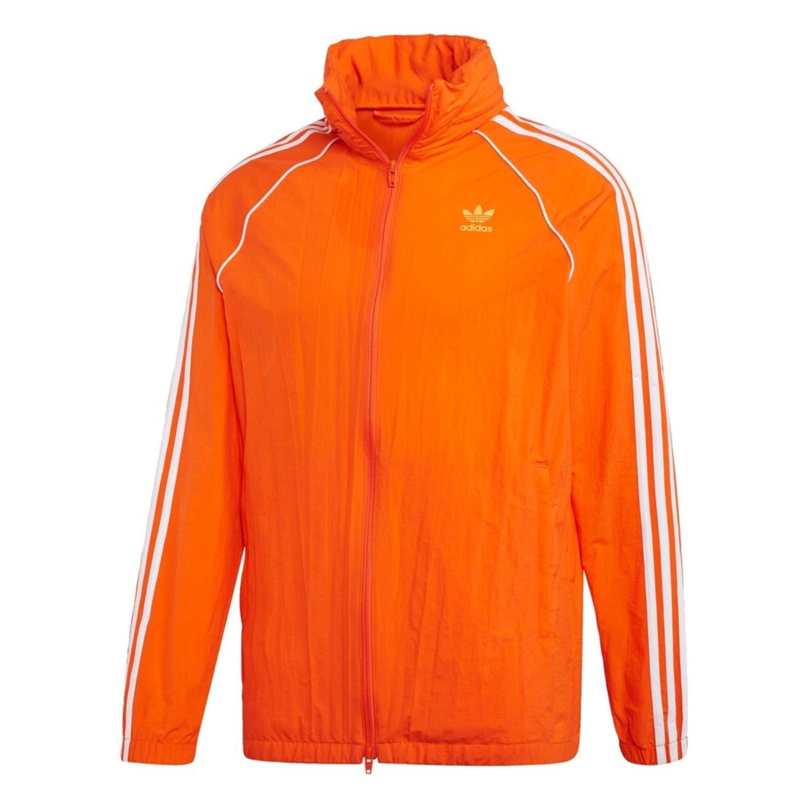 Corta vento adidas hot sale laranja e branco