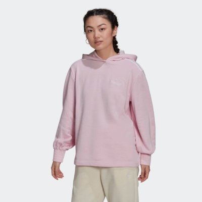 pink polo fleece moletom com capuz