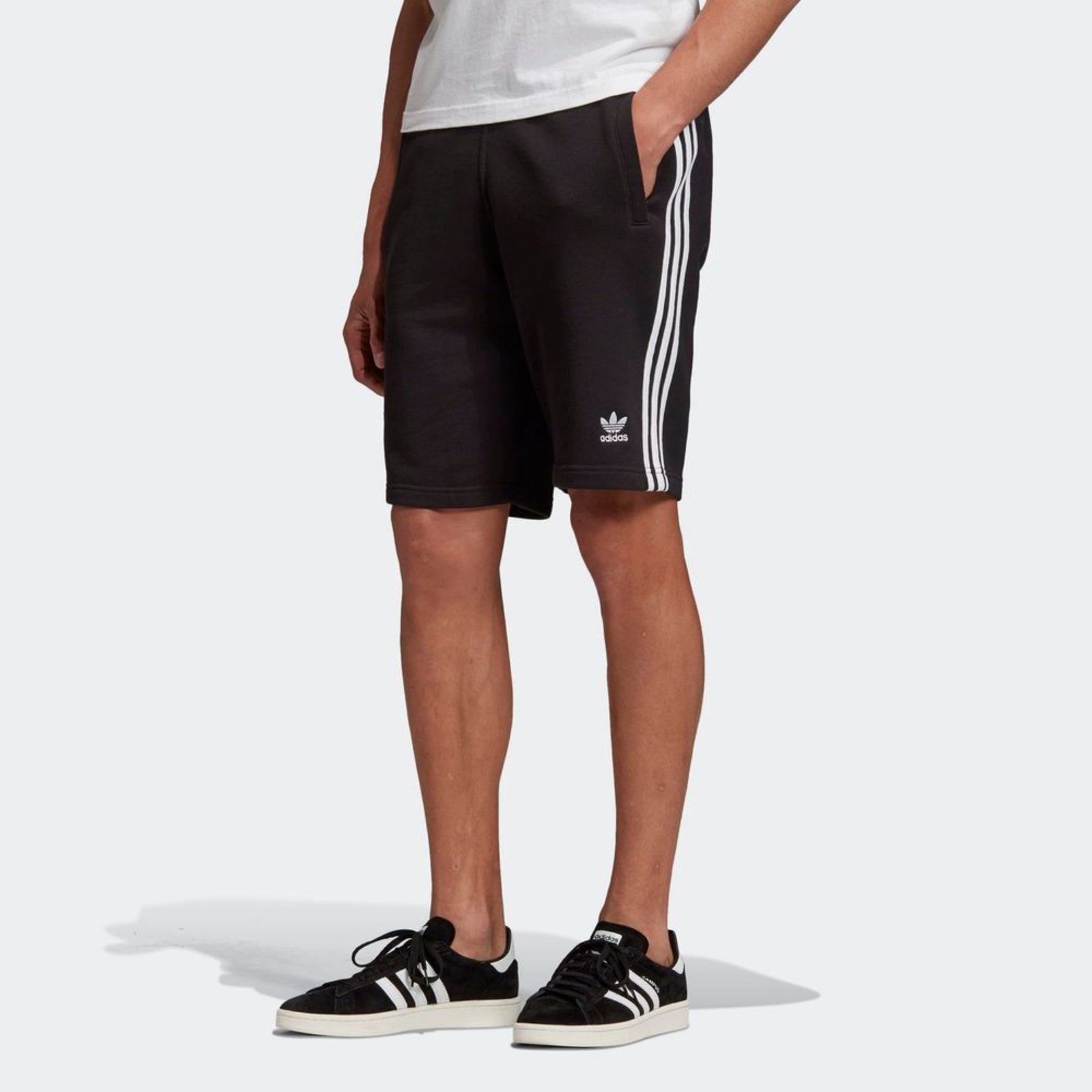 Adidas Shorts Moletom 3-Stripes - Compre Agora