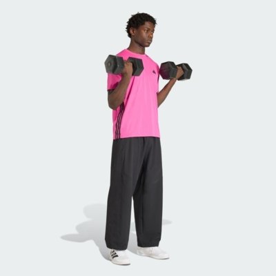 CAMISETA WORKOUT ESSENTIALS BASE 3 LISTRAS Rosa