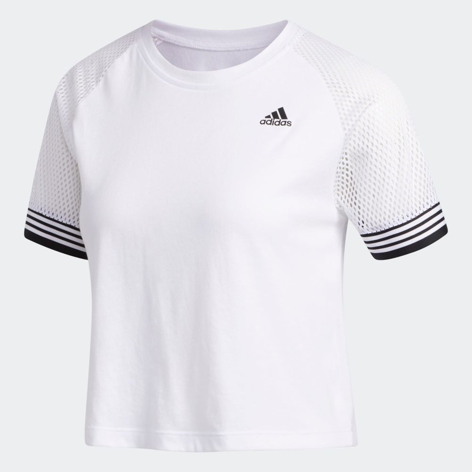 vestido tee adidas stripe branco