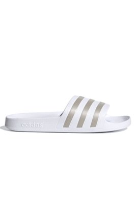 chinelo adilette aqua branco