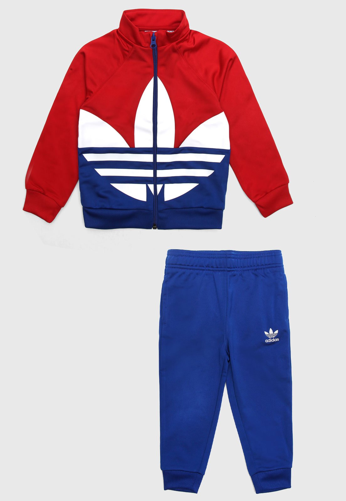 conjunto adidas vermelho