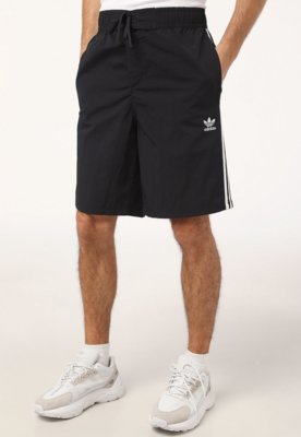 Bermuda Água adidas Originals Reta Adicolor 3 Stripes Preta Menor preço em Bermuda Água adidas Originals Reta Adicolor 3 Stripes Preta